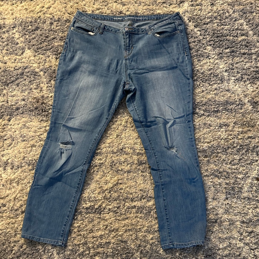 Old Navy, boyfriend jeans size 14
